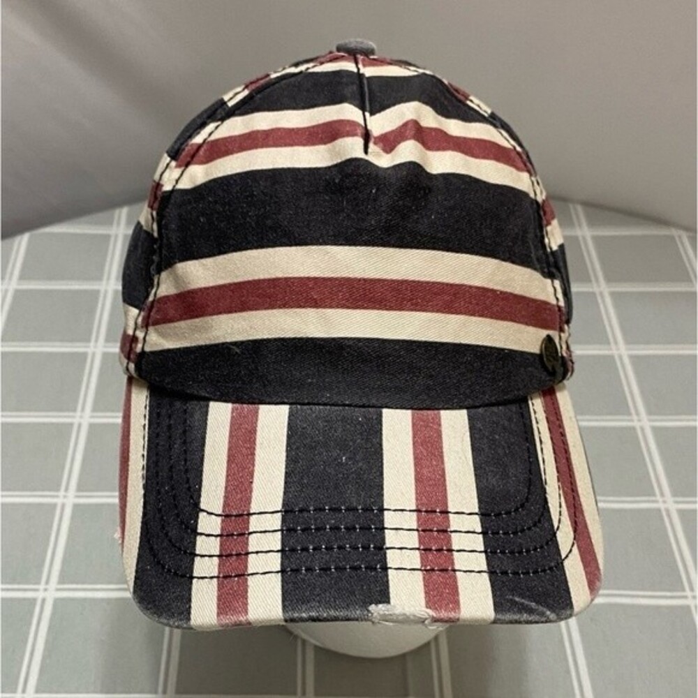 Billabong Surfing Gear Striped Baseball Cap Adjustable Slide Back Hat Beach Wave